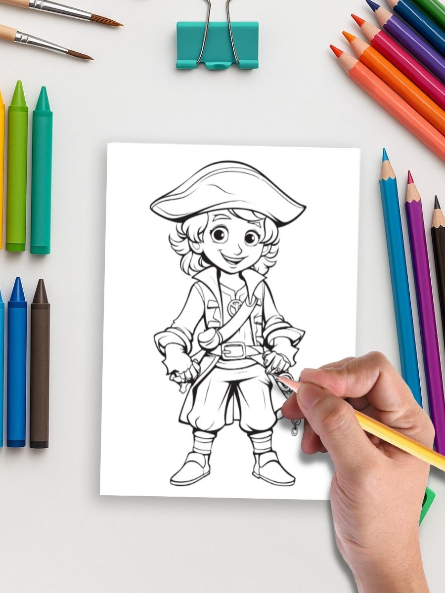 Pirates Ahoy! – 50 Swashbuckling Coloring Pages - Image 5